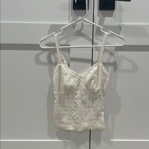 No Boundaries Cream Lace Crop Top